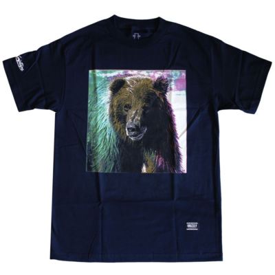 Grizzly Griptape Tie-Dye Fur T-Shirt Blau
