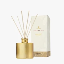 Thymes Frasier Fir Gilded Petite Gold Reed Diffuser 4 Oz Same Day shipping