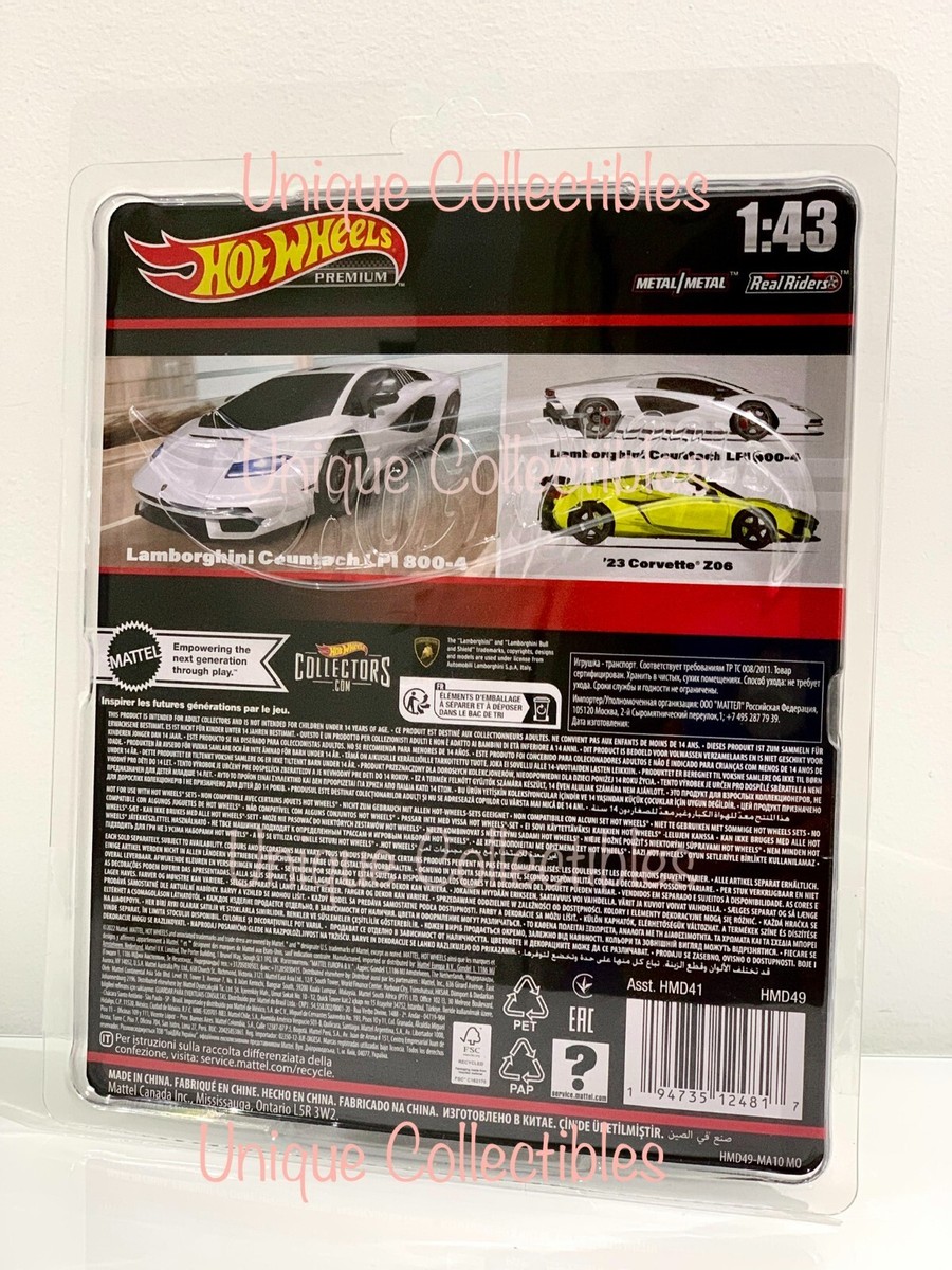 Hot Wheels Premium Lamborghini Countach LPI 800-4 No. 1 Real