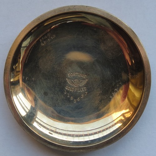 Waltham pocket watch open face gold filled case enamel dial running condition - Picture 7 of 12