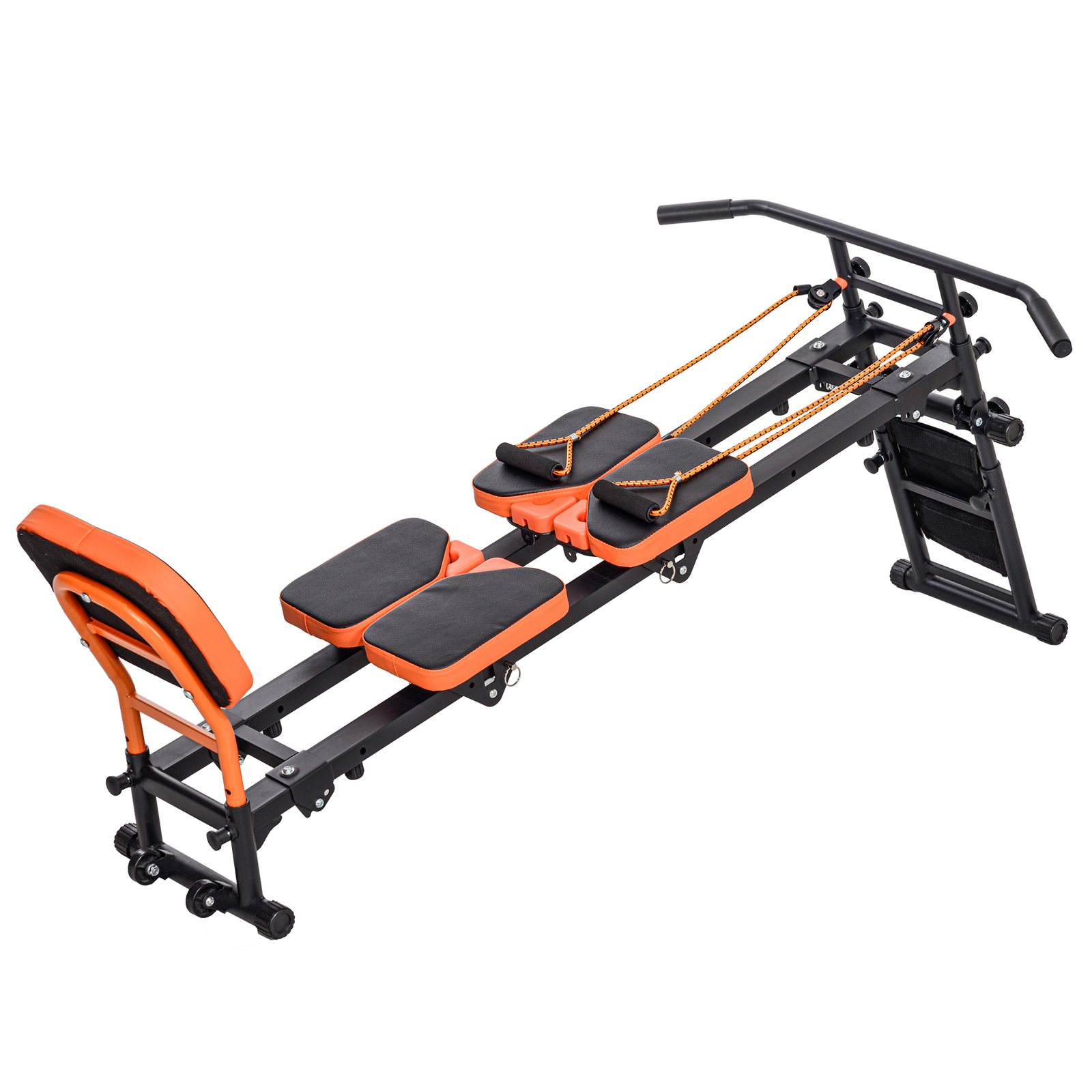 Máquina de Pilates SPORTNOW Reformer Plana o Inclinada Equipo de Gimnasio en Casa