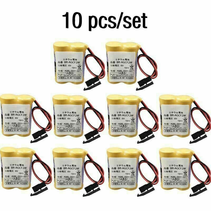 Highakku Batterie De Remplacement BR-AGCF2W Compatible Avec Les [GE] A06B- 0177-D106, A98L-0031-0011#L, Beta ISV Amplifier, Beta SVU Amplifier, Fanuc A00 6 Industrial Computers, With Black Plug