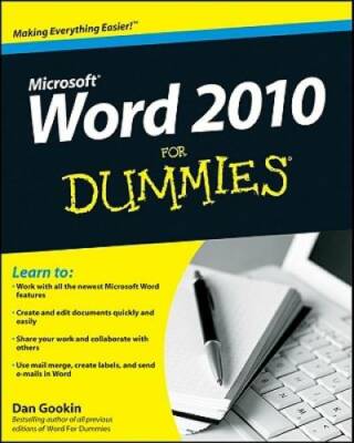 Word 2010 For Dummies - Paperback By Gookin, Dan - GOOD