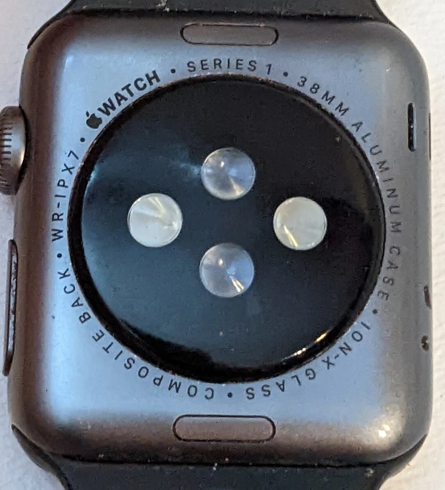 Apple Watch Serie 1 38mm Negra WR-IPX7 Tal Cual Para Piezas Reparación - Imagen 2 de 4