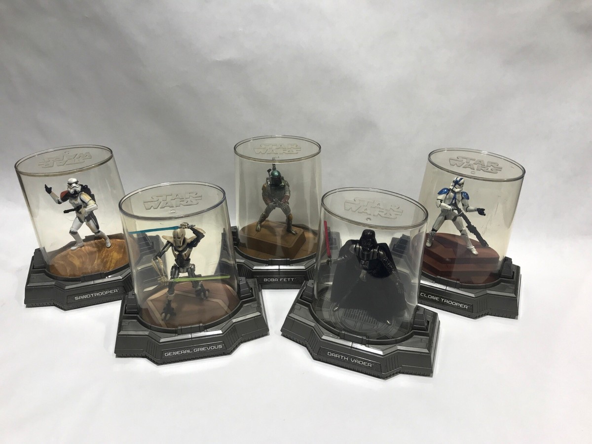 STAR WARS Titanium Series Die-Cast Figures In Case Hasbro LOT OF 5