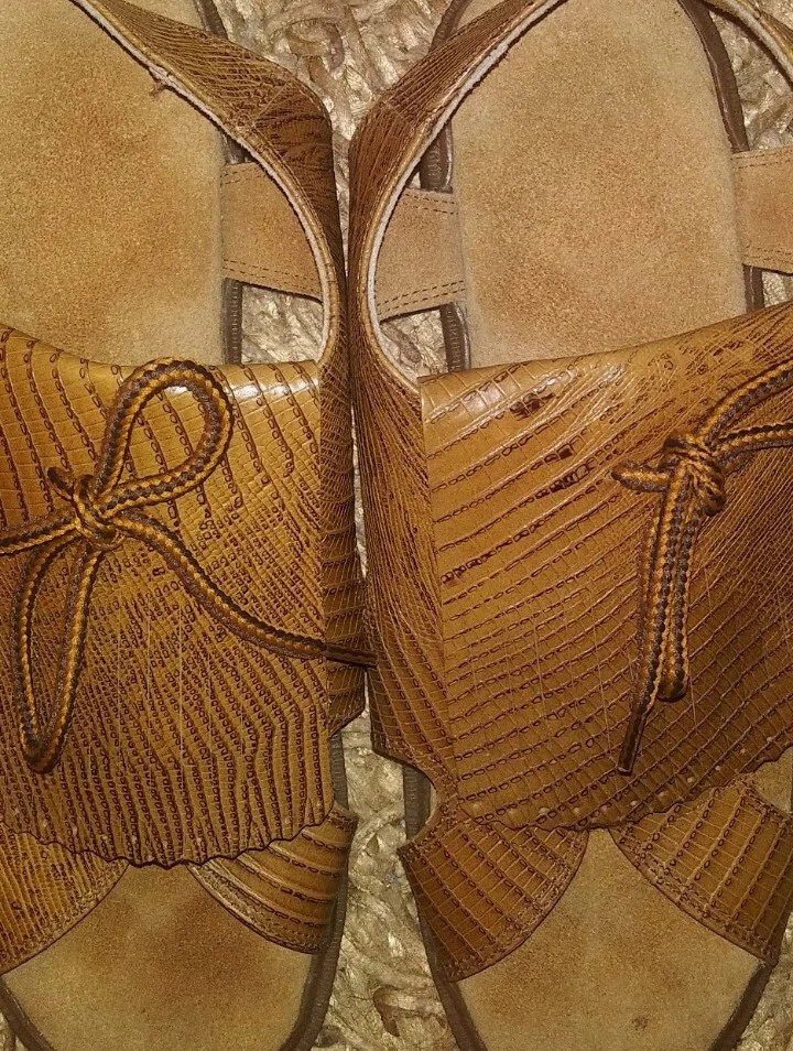 Sandbaggers Feminino 8 Sandálias de Golfe Ortodicas de Couro Castanho Umidade Pavio Sapatos - Imagem 3 de 4