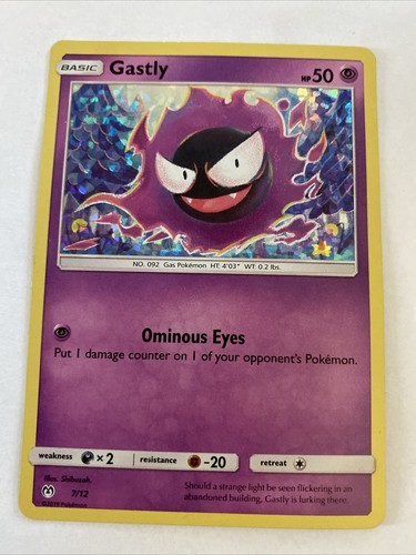 Pokémon TCG Gastly 7/12 Holo McDonald's Promos 2019 LP