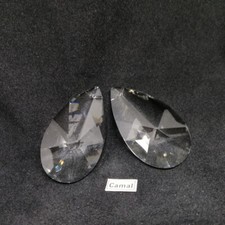 12pcs 50mm Pear-shaped Crystal Pendant Prism Chandelier Lamp Lighting Parts DIY