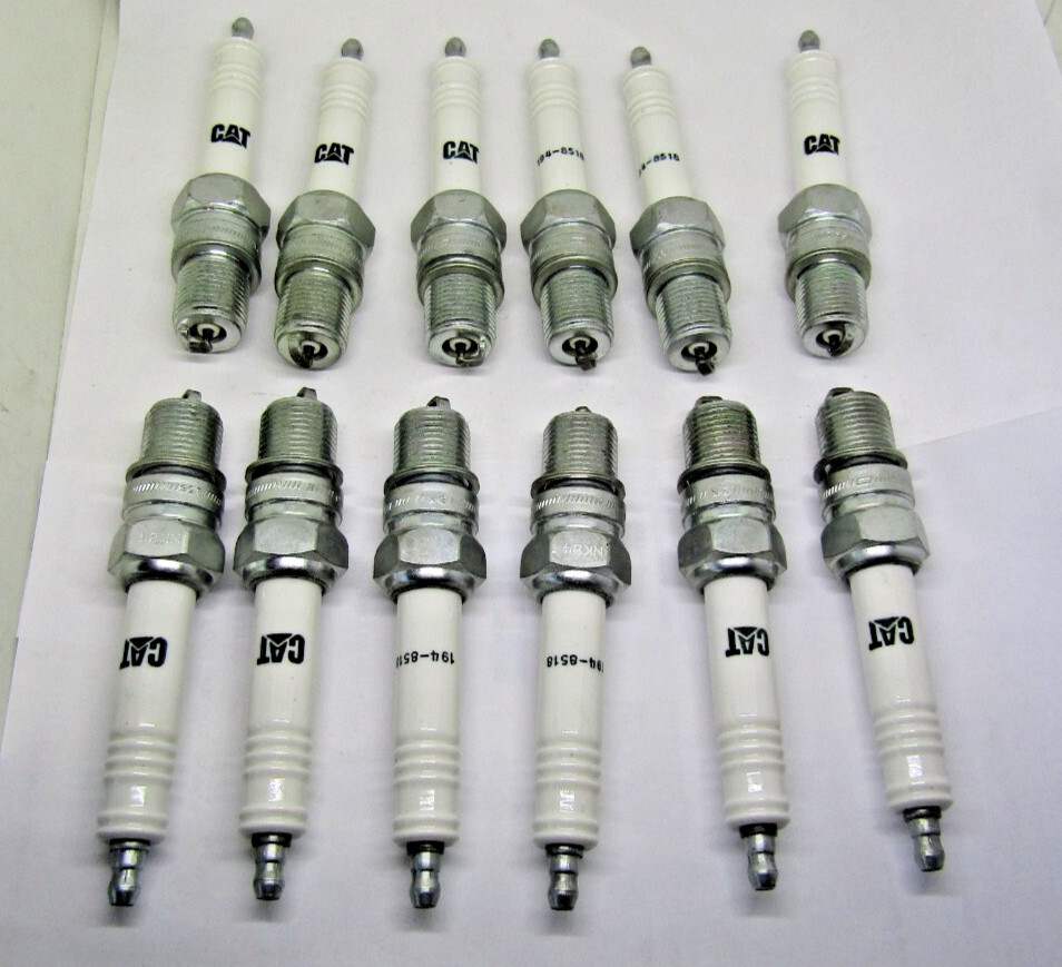 CATERPILLAR 194-8518 NATURAL GAS ENGINE Spark Plug G3512B  G3512 SET OF 12