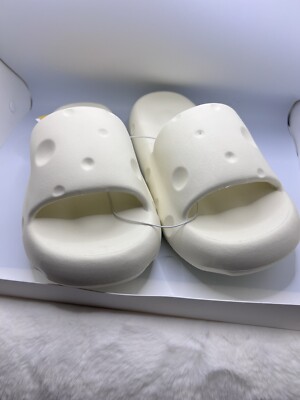 Weltree Cheese Slides For Women Pillow Slippers Cloud Sandals Non Slip Shower