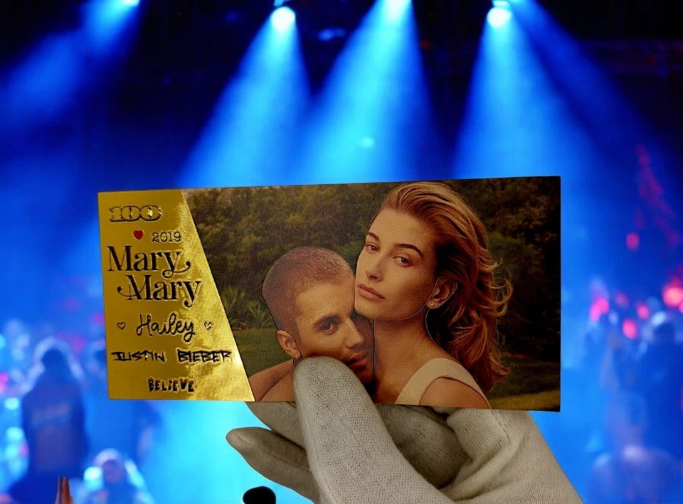 JUSTIN BIEBER Gold PVC Collectible Banknote – Limited Edition Pop Icon Tribute - Image 3 of 4