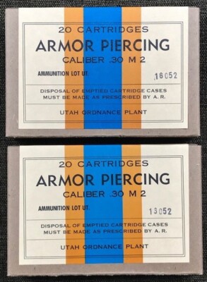 UTAH ORDNANCE CAL. .30 M2 ARMOR PIERCING WWII NEW REPLICA 20 ROUND