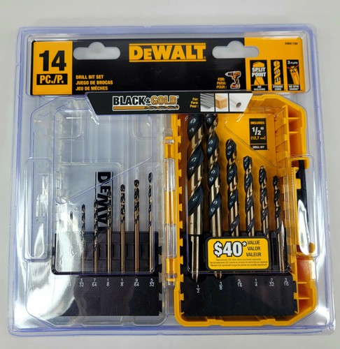 DEWALT Black and Gold Drill Bit Set (14 