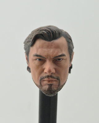 1/6 Scale Beard Leonardo DiCaprio Head Carving Sculpt Model Toys