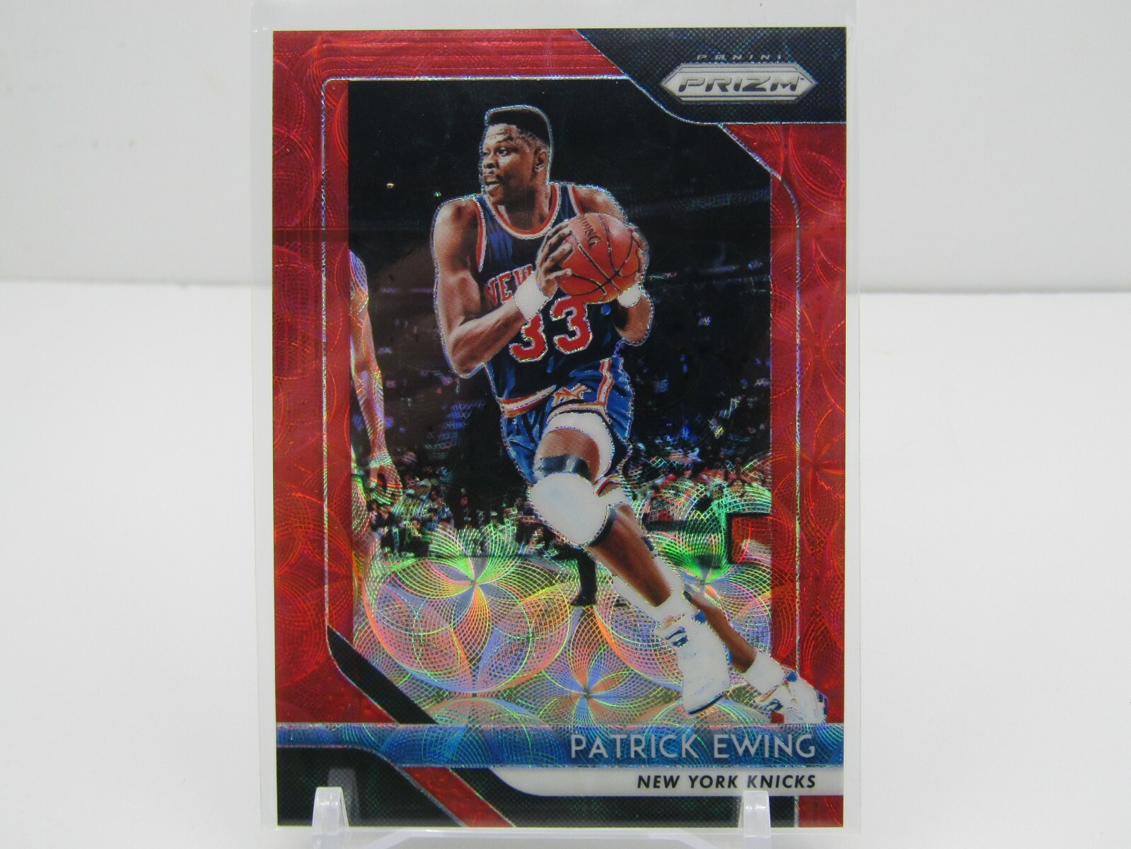 PATRICK EWING 2018-19 PRIZM RED INTERNATIONAL CHOICE PRIZM #78/88- KNICKS!!