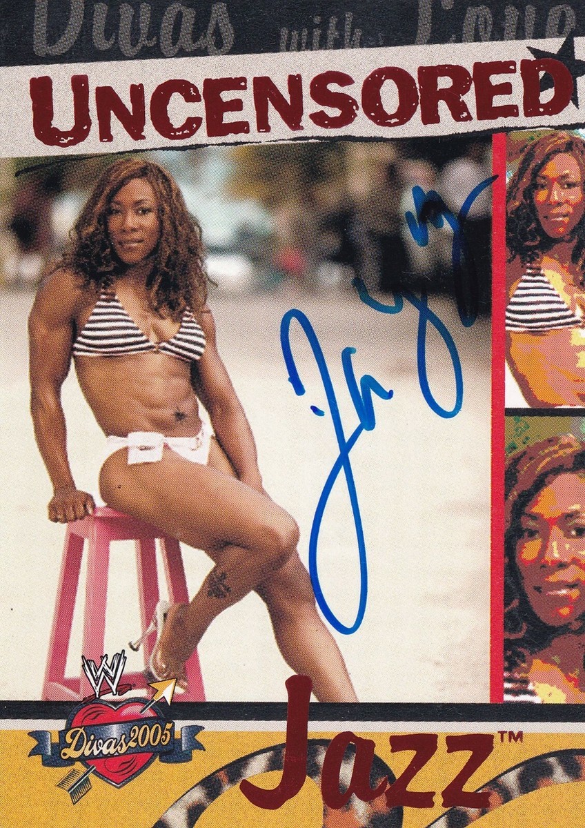 Jazz Signed 2004 Fleer WWE Divine Divas 2005 Uncensored Insert Card 2  Autograph | eBay