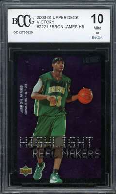 lebron james upper deck victory rookie card