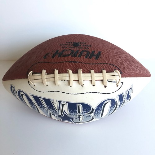 Dallas Cowboys Football Ball White Panel Hutch Vintage NFL Team - Picture 4 of 7