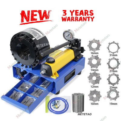 #ad New 5600KN Hydraulic Hose Crimper Pipe Clamping Machine w 8 Sets Dies 10mm 31mm $420.00