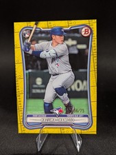 2026 BOWMAN PAPER KAZUMA OKAMOTO YELLOW BORDER /75 RC BLUE JAYS
