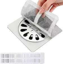 Shower Drain Hair Catcher 30 Pack for Disposable Drain Covers  4 inch white