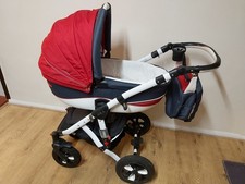 Adamex Pushchair Buggy Carrycot 2in1 Travel System Stroller Pram soft suspension
