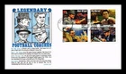 US COVER LEGENDARY FOOTBALL COACHES FIRST DAY ISSUE SETENANT GAMM CACHET