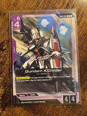 GUNDAM CARD GAME GD03-051 GUNDAM X DIVIDER (R) FOIL CARD - STEEL REQUIEM
