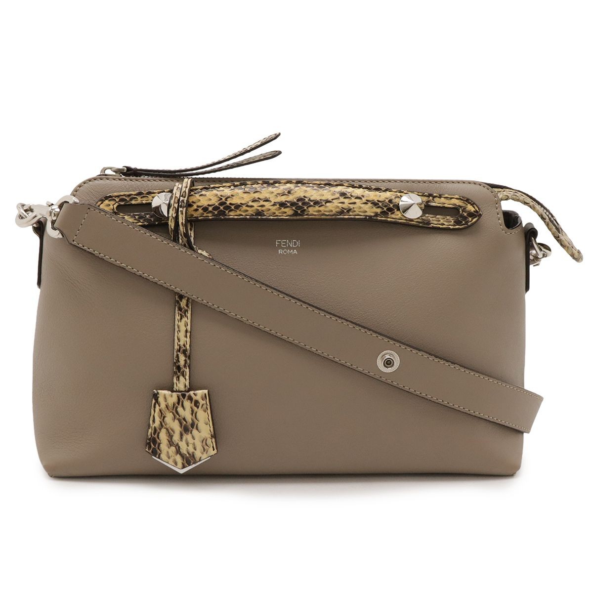 FENDI By The Way Medium Python Leather Shoulder B… - image 1