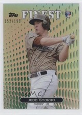 2013 Topps Finest Green Refractor 152/199 Jedd Gyorko #96 0j6