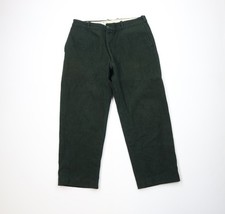 Vintage 60s 70s Streetwear Mens 38x29 Distressed Heavy Wool Wide Leg Pants USA