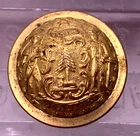 Civil War era MAINE State Militia domed brass button D. Evans & Co. Attleboro