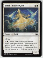 Heron-Blessed Geist 19 Common Innistrad: Crimson Vow Magic: The Gathering LP