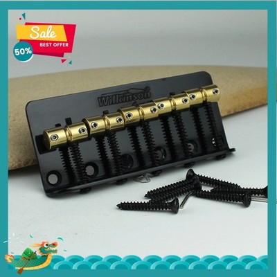 Hot Sell Wilkinson WBBC5 Bass Guitar Bridge Brass Saddles Black  
