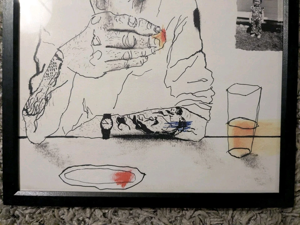 Anthony Bourdain Mixed Media Print by Lewis Rossignol 16x24 Framed Kitchen Chef - Image 3 of 4