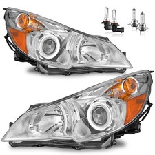 Pair Headlights For 2010-2014 Subaru Outback Legacy Projector Headlamps Wbulbs Pair Headlights For 2010-2014 Subaru Outback Legacy Projector Headlamps Wbulbs