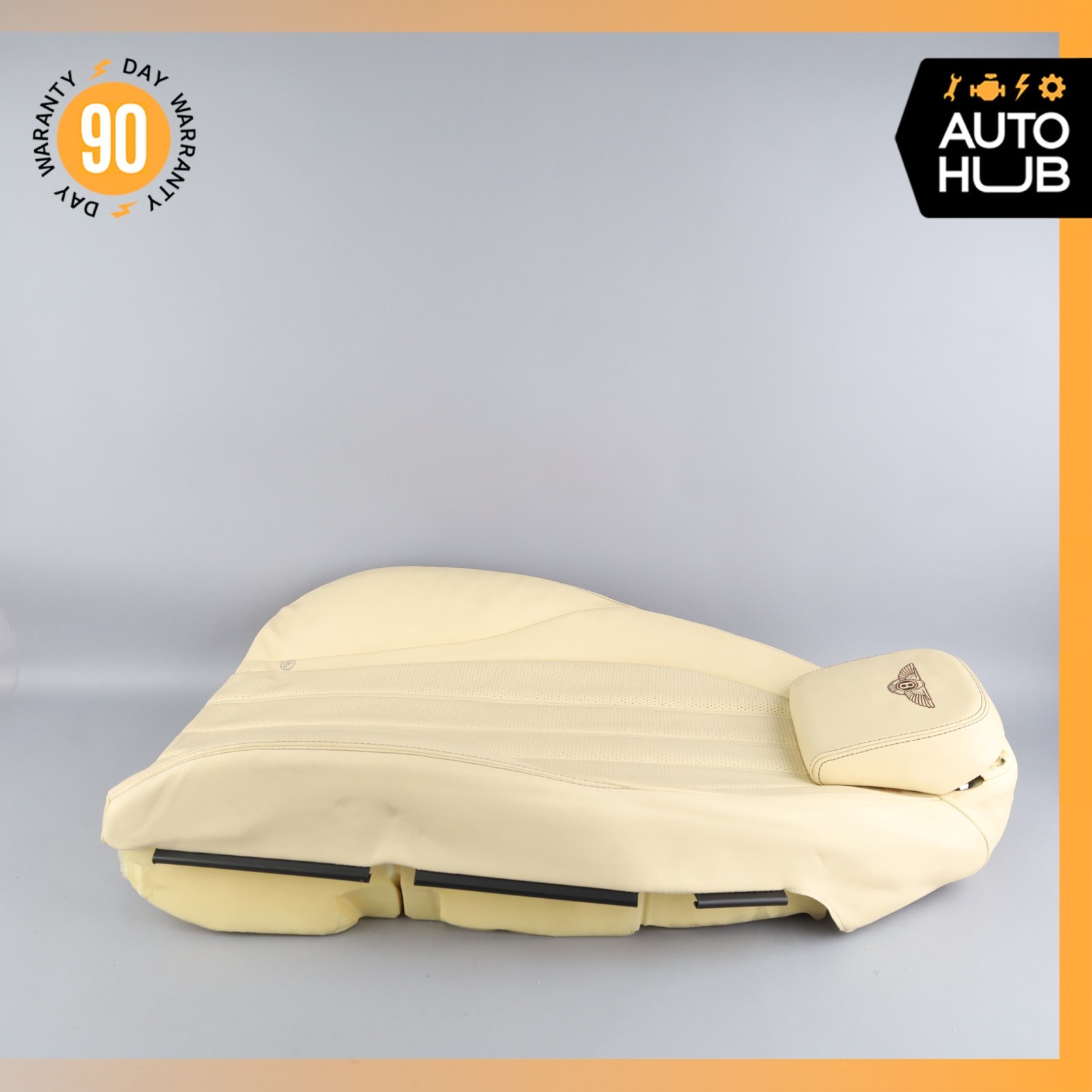 12-17 Bentley Continental GT Rear Right Side Top Upper Seat Cushion Beige OEM