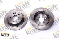 2X Bremsscheibe Kraft 6051480 2 Bremsscheiben Hinterachse Hinten