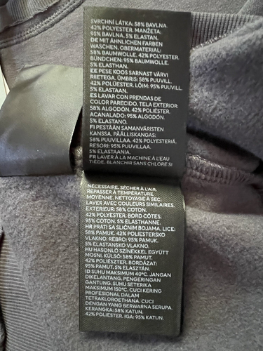 Felpa H&M divisa corta crop donna XS grigio antracite - Foto 15 di 19