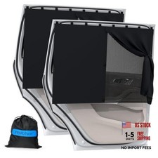 Car Window Shades  Upgraded  8 Strong Magnets  Sun L Black  Side Window Shades
