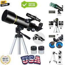 Telescopes, Telescope for Kids and Adults Beginners, 70mm Aperture 400mm Focu...
