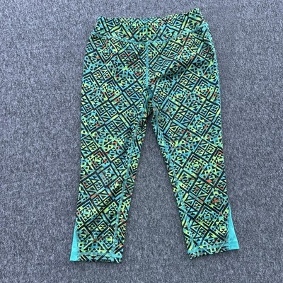 Mambo Australia Aqua Oasis Leggings Girls Size 10/12 Colorful Athleisure