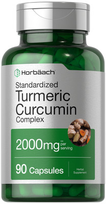 Turmeric Curcumin with Bioperine | 2000mg | 90 Capsules | by Horbaach
