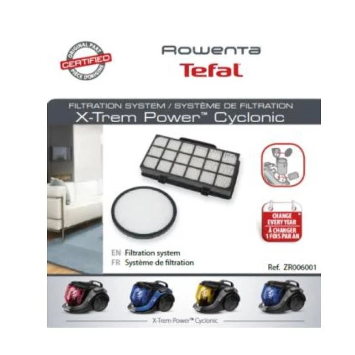 [ZR006001] ROWENTA Système de filtration pour X-Trem Power™ Cyclonic - Photo 1/1