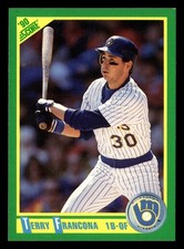 Terry Francona 1990 Score #216 Milwaukee Brewers BASEBALL *209