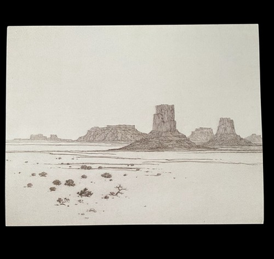 #ad #ad Print Dawn in the Land of the Buttes by artist George Elbert Burr 8x10. H7 $9.99