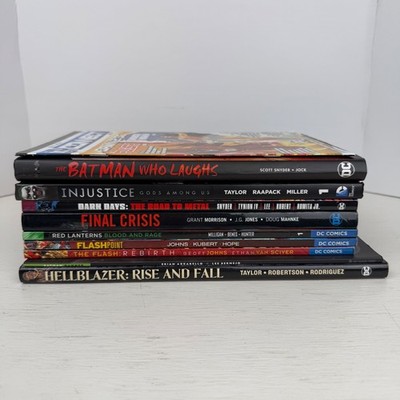 DC Comics Graphic Novel Lot of 10 Comic Books Batman who Laughs, Flash, Etc.