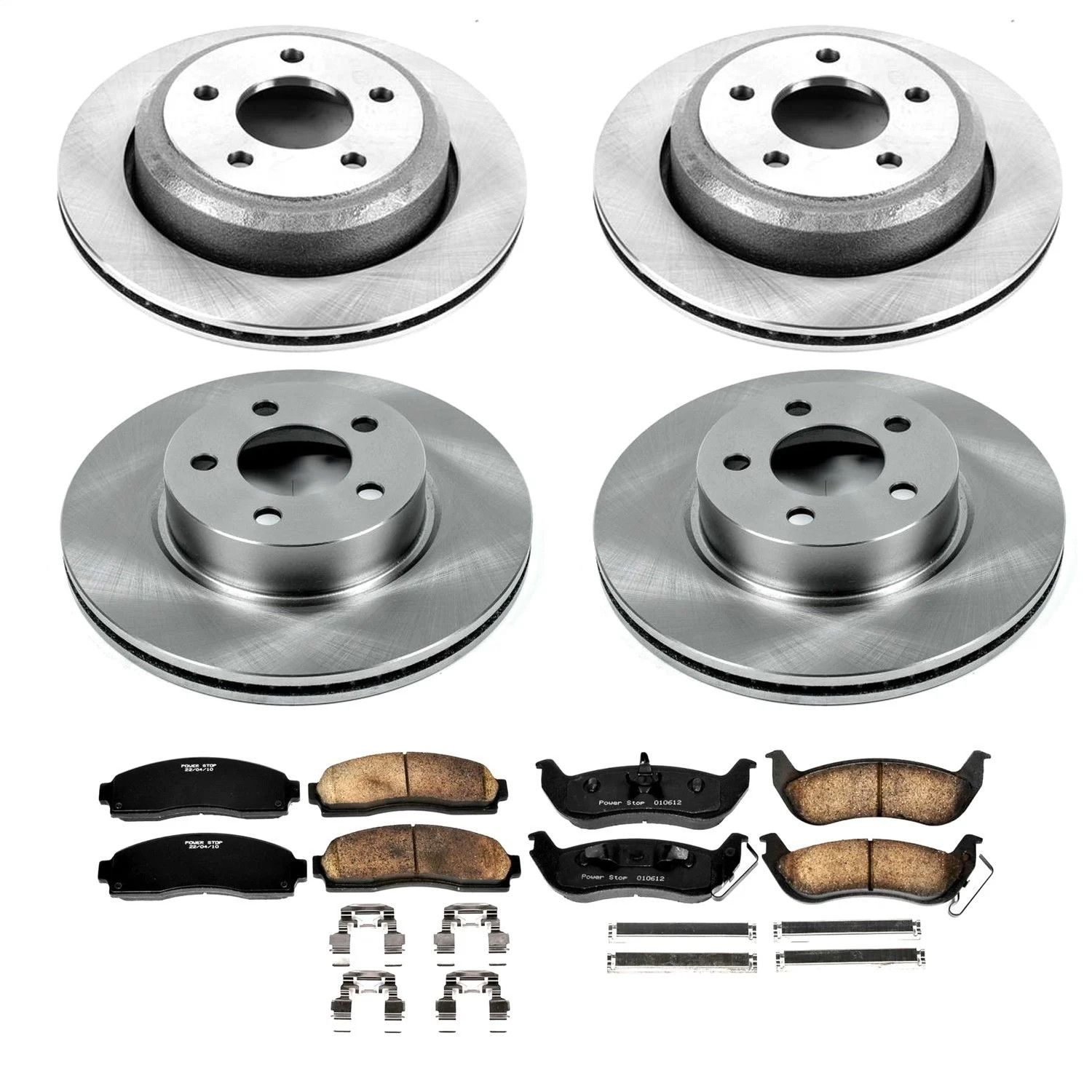 Power Stop KOE6273 DAILY DRIVER BRAKE KIT Front & Rear 2010-2011 FORD RANGER/
