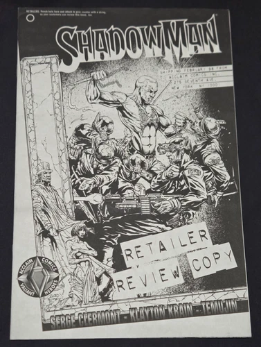 Shadowman #16 Retailer Review Copy 1st Klayton Krain Cover  (Acclaim 1998)