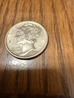 1944-S  MERCURY DIME.    UNCIRCULATED WITH FULL BANDS